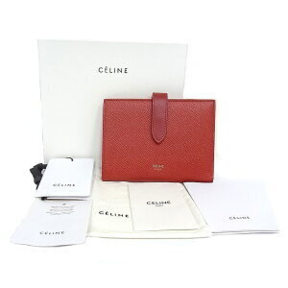 Celine Wallet Multi Function Wallet Hook Eye Leat… - image 4